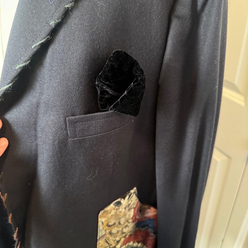 Bellamin Hungary 100% Wool Patchwork Tapestry Vel… - image 6